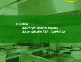 Lọc tĩnh điện ESP Purified Air xử lý khí thải nhà bếp